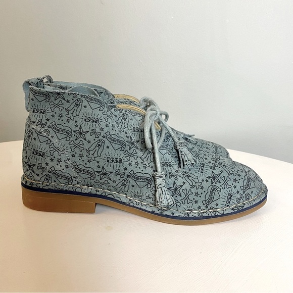 Hush Puppies Blue Cyra Caitlin Chukka Boots 100% Suede - Picture 6 of 16